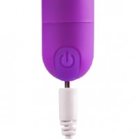 Vibrating Bullet  Remote Control 10 Speeds Rechargeable PURPLE